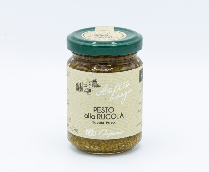 biologische pesto van rucola organic arugula pesto